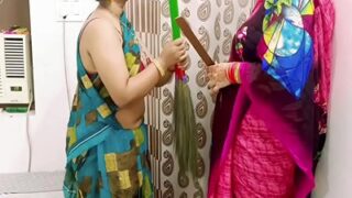 Istri India Dan Pembantunya Rebutan Kontol Suami