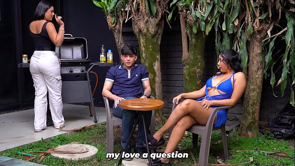 Diam, Jangan Berisik! – Ibu Tiri Nakal Mainin Pacar Anak Perempuannya Di Belakang – Big Jackson & Lina Henao